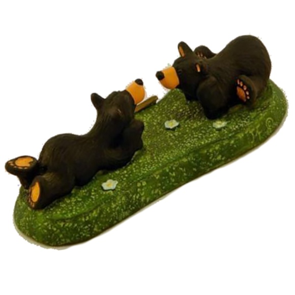 Big Sky Carvers Bear Staring Contest Mini Figurine Paperweight In Original Box - Picture 8 of 9